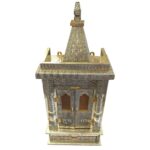 Wooden Golden Oxidized Temple with Doors - Image 5
