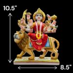 Sherawali Mata Idol - 10 inch | Composite Marble - Image 2