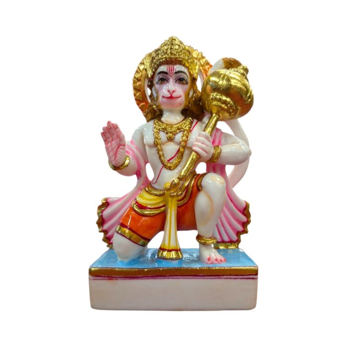 Hanuman idol 7.5 inch composite marble murti