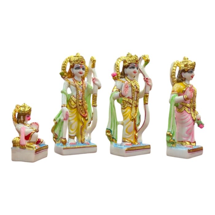 Ram Darbar Idol set - Color - 7inch | Composite marble - Image 7
