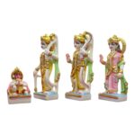 Ram Darbar Idol set - Color - 7inch | Composite marble - Image 9