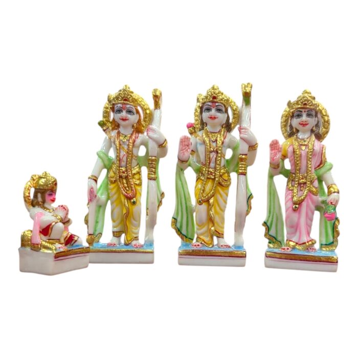 Ram Darbar Idol set - Color - 7inch | Composite marble - Image 8