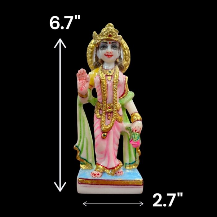 Ram Darbar Idol set - Color - 7inch | Composite marble - Image 4