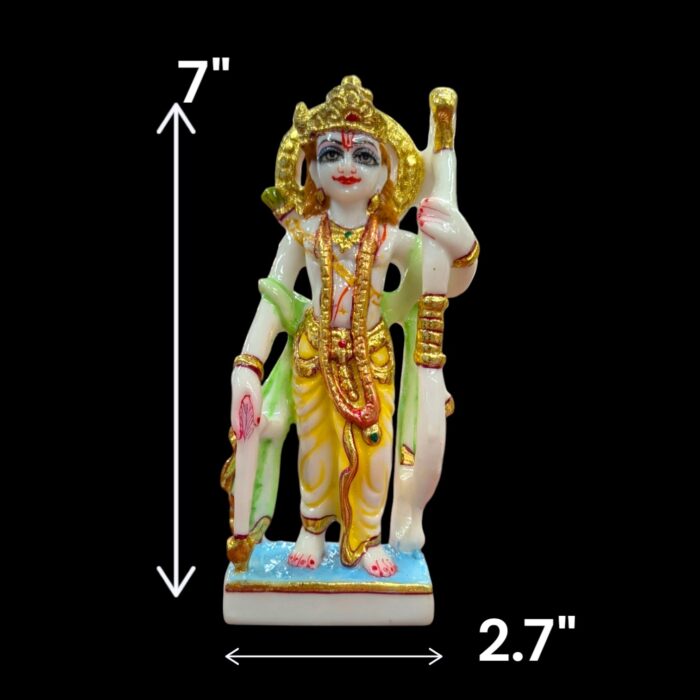 Ram Darbar Idol set - Color - 7inch | Composite marble - Image 2