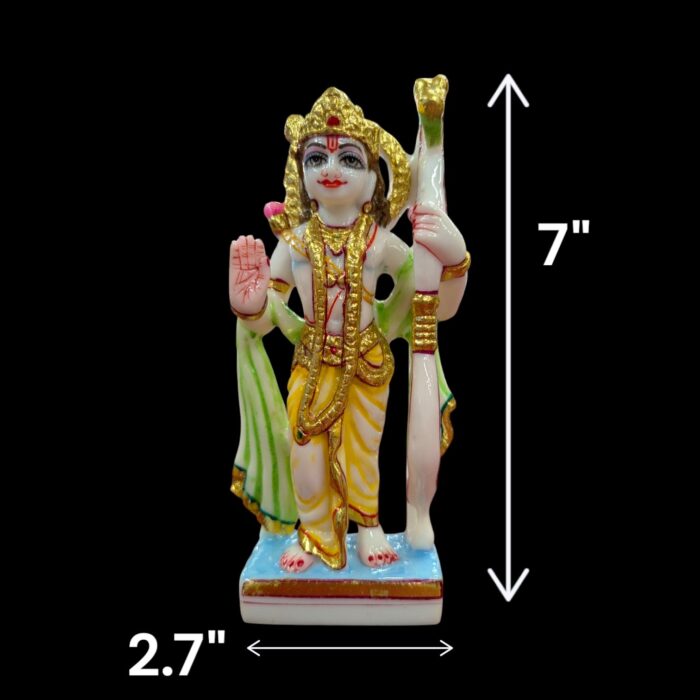 Ram Darbar Idol set - Color - 7inch | Composite marble - Image 3