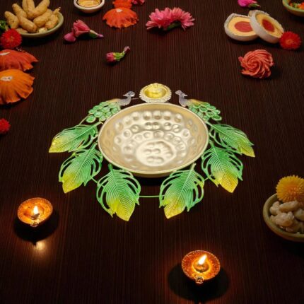 Peacock Urli with diya | Diwali Decorations in USA / Canada