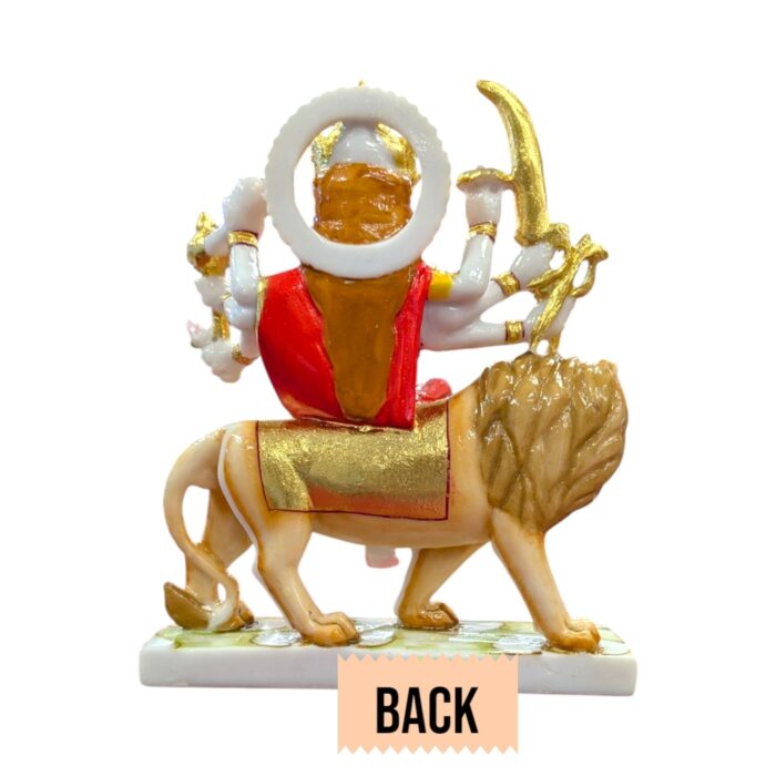 Sherawali Mata Idol - 12inch | Composite Marble - Image 6