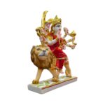 Sherawali Mata Idol - 12inch | Composite Marble - Image 3