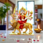 Sherawali Mata Idol - 12inch | Composite Marble