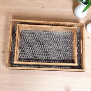 2 serving trays set - Great Idea for Diwali Gifts in Canada and the USA