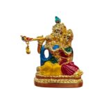 Close up of Radha Krishna Idol