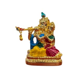 Close up of Radha Krishna Idol