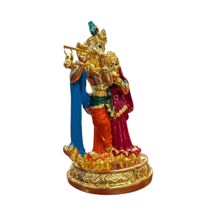 Side profile view of Radha Krishna Statue