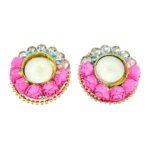 Decorative rose Diya - set of 2 | Diwali Decor