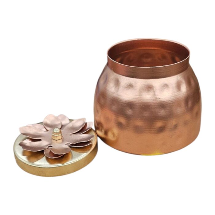 4 Metal jars with tray gift set | Diwali Gift set