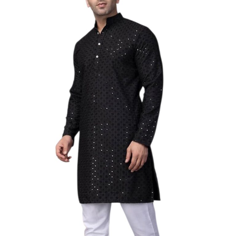 Premium cotton Black kurta | Party wear