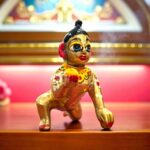 Laddu Gopal ji Idol - Baby krishna brass idol - Size 3