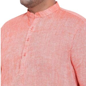 Elegant Cotton kurta with pastel color - Peach | Everyday wear comfortable kurta