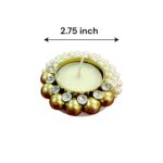 Decorative Pearl Diya - set of 2 | Diwali Decor