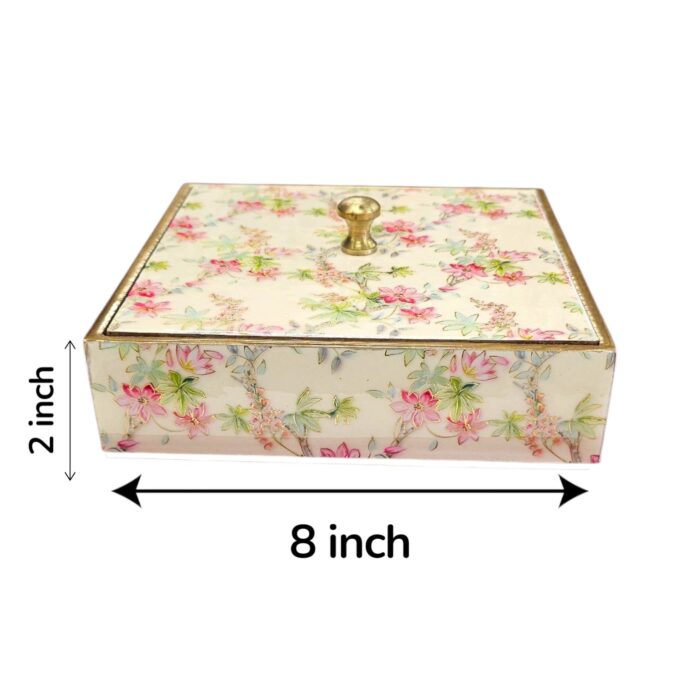 Dimensions of the dry fruit box Dimensions of the dry fruit box
