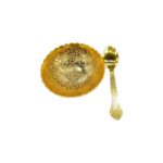 Bowl and spoon set with Gold plating for Diwali Gifts