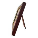 Side profile view of Gold plated frame