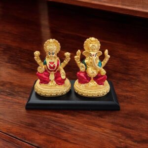 Super Fine Gold plated Lakshmi Ganesh Idol Set | Great Diwali Gift