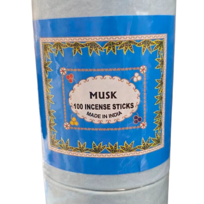 Musk Incense Sticks - 100 hand rolled Incense sticks per box