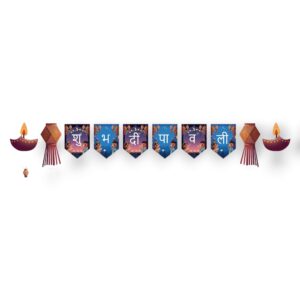 Happy Diwali Banner in Hindi | Diwali decor in Canada