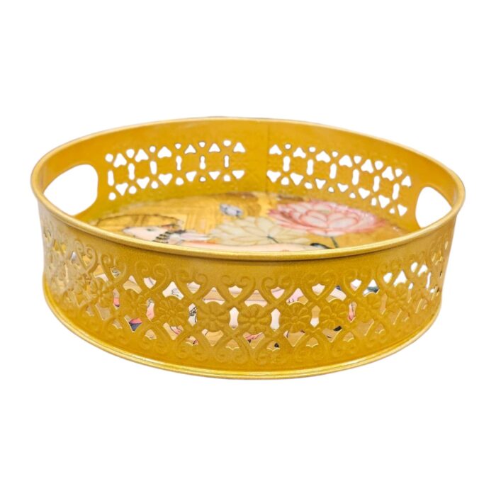 Pichwai artwork tray for Diwali Gift