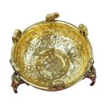 Top view of brass urli for Diwali Decor