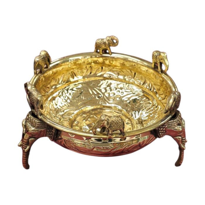 Heavy super fine brass urli