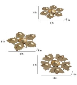 Lotus urli set of 3 pieces | Diwali decorations for quick ship in USA / Canada