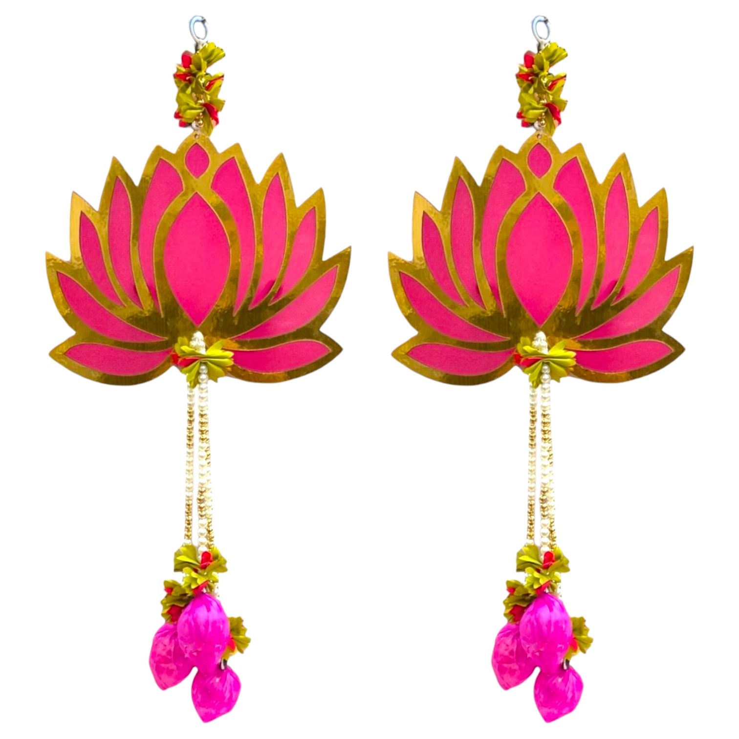 Set of 2 Lotus wall hanging | Diwali Decorations