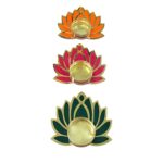 Acrylic lotus with diya holder for Diwali Decor