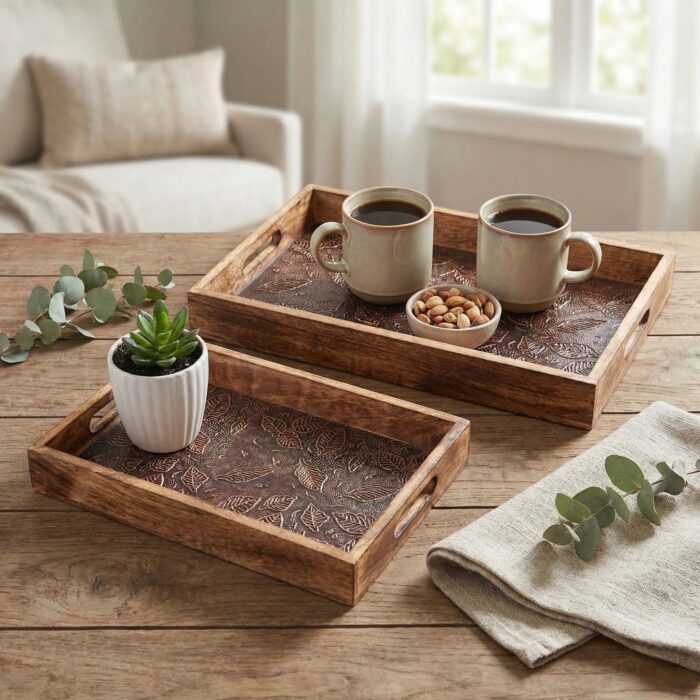 Mango wood Tray Set | Hardwood Serving tray