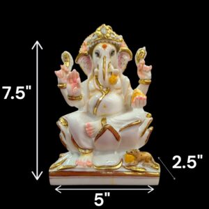 Dimensions of the Marble Ganesha Idol