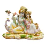Radha Krishna - 12 inch wide | Composite marble - Image 6
