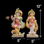 Dimensions of Large Radha Krishna Idol | Pair of Radha and Krishna Statue