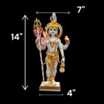 Dimensions of Shiva Statue | Composite Marble Statue of Shiv
