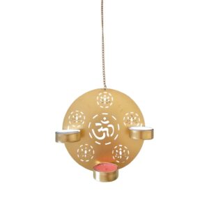 Hanging Diya - Om | Tea light Candle Holder | Diwali Decor
