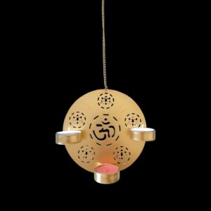 Hanging Diya - Om | Tea light Candle Holder | Diwali Decor