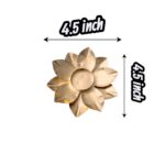 Dimensions of Lotus Diya for Diwali