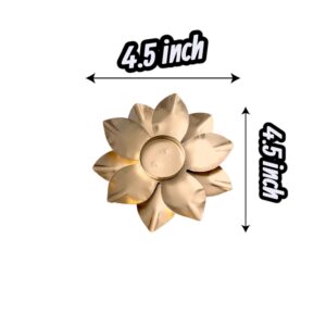 Dimensions of Lotus Diya for Diwali