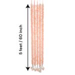 Peach artificial flower strings - Pack of 5 | Diwali Decor