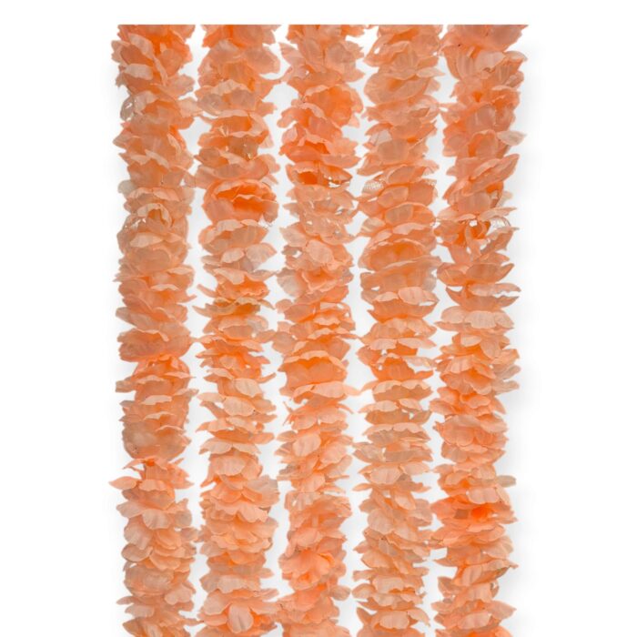 Peach artificial flower strings - Pack of 5