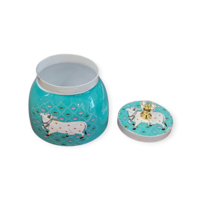 Stylish yet traditional container Stylish yet traditional container with Indian style pichwai art work