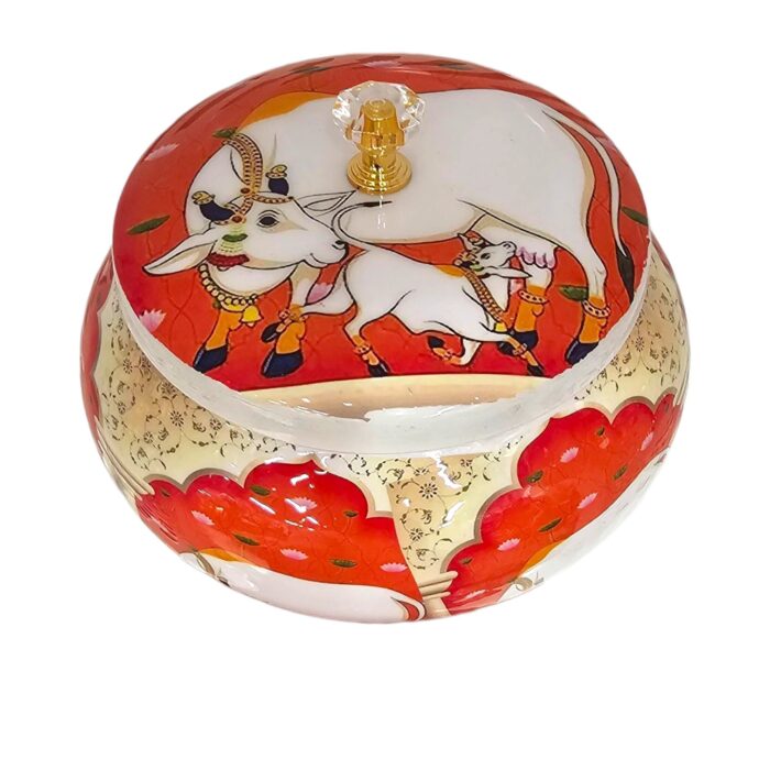 Top view of the colorful metal container | Great Diwali Gift
