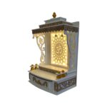 Side profile view of Pooja Mandir for home