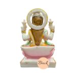 Back profile of Premium marble Lakshmi idol
